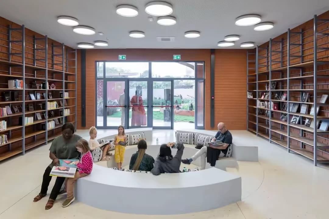 Bibliothèque intérieure du Goethe Institut